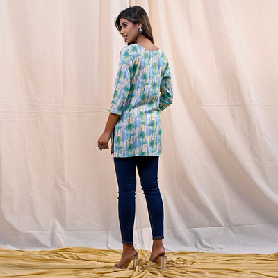 green-printed-rayon-top-2
