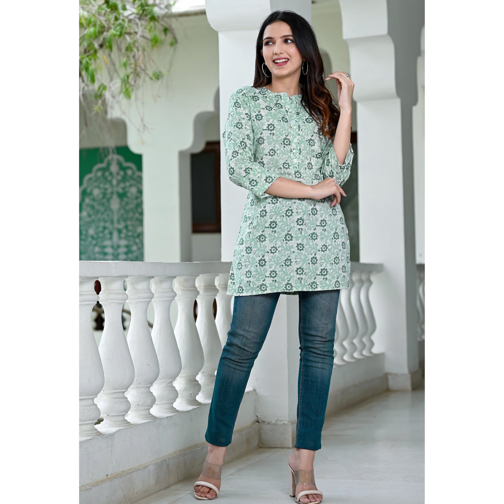 green-floral-foil-printed-rayon-top-1