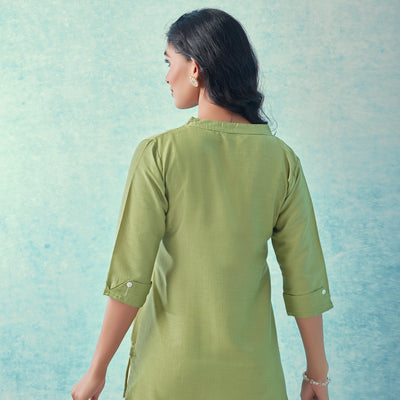 green-solid-cotton-blend-top