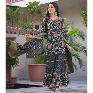green-floral-foil-printed-rayon-sharara-suit-with-handcrafted
