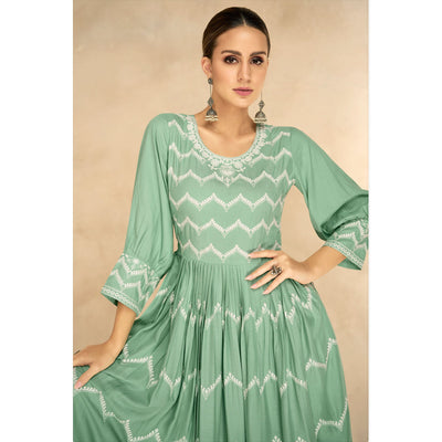green-floral-embroidered-rayon-palazzo-suit