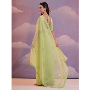 green-sequins-embroidered-georgette-saree-8