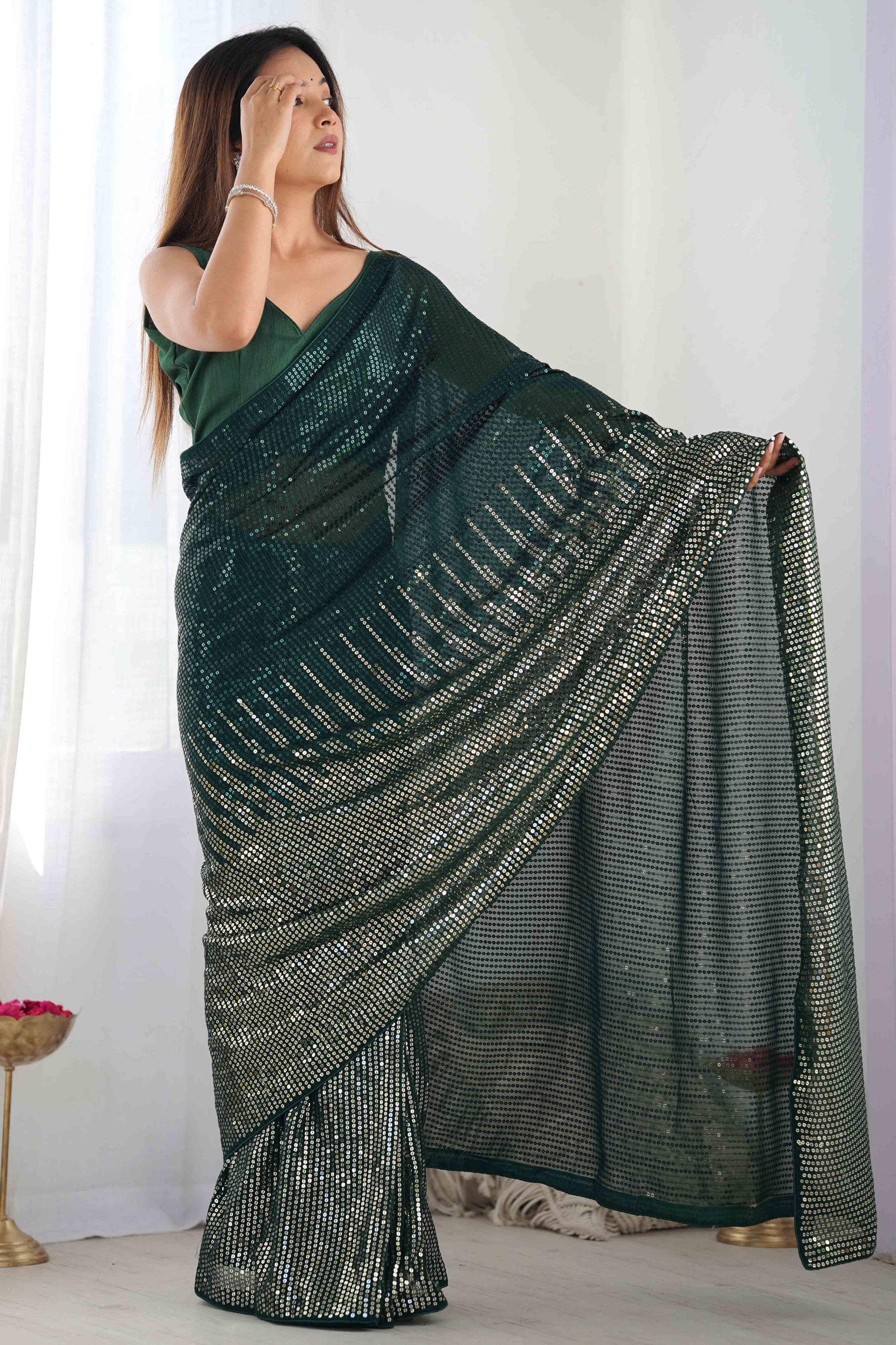 green-sequins-embroidered-georgette-saree-43