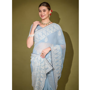 grey-floral-embroidered-georgette-saree-1