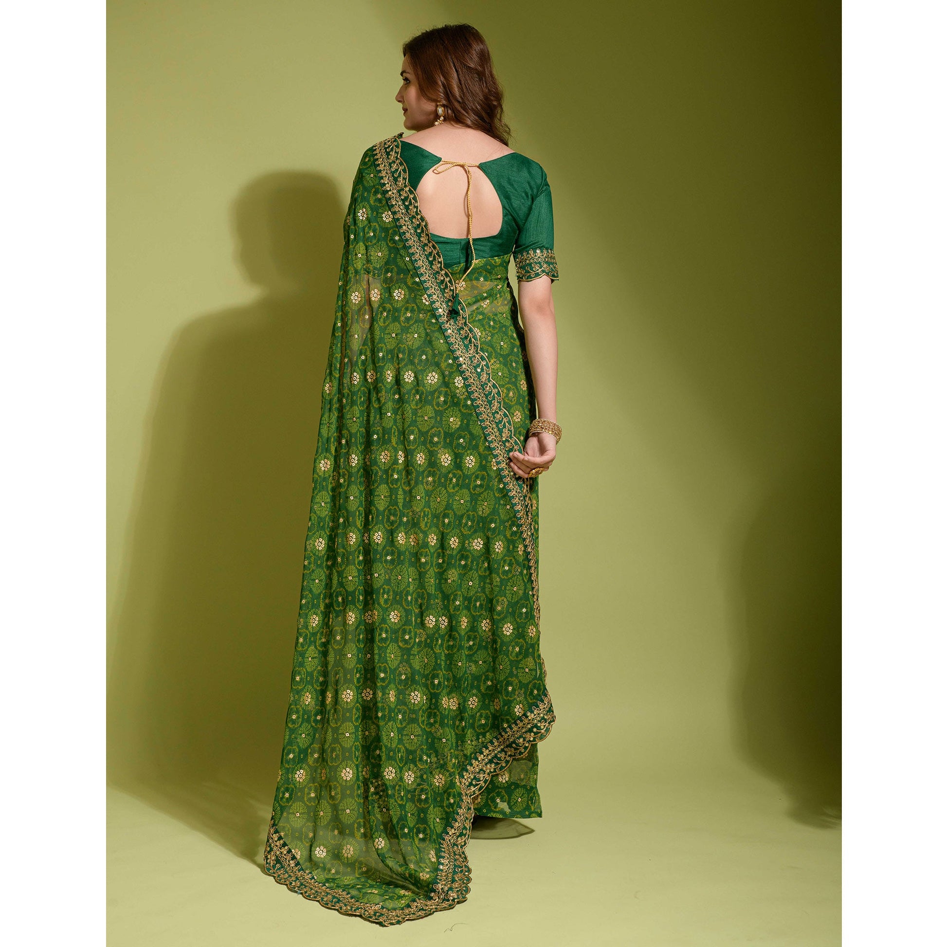 green-bandhani-foil-printed-georgette-saree-with-embroidered-border