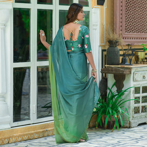 green-solid-chiffon-saree-with-tassels