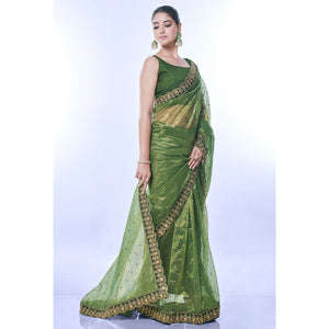 green-sequins-embroidered-net-saree