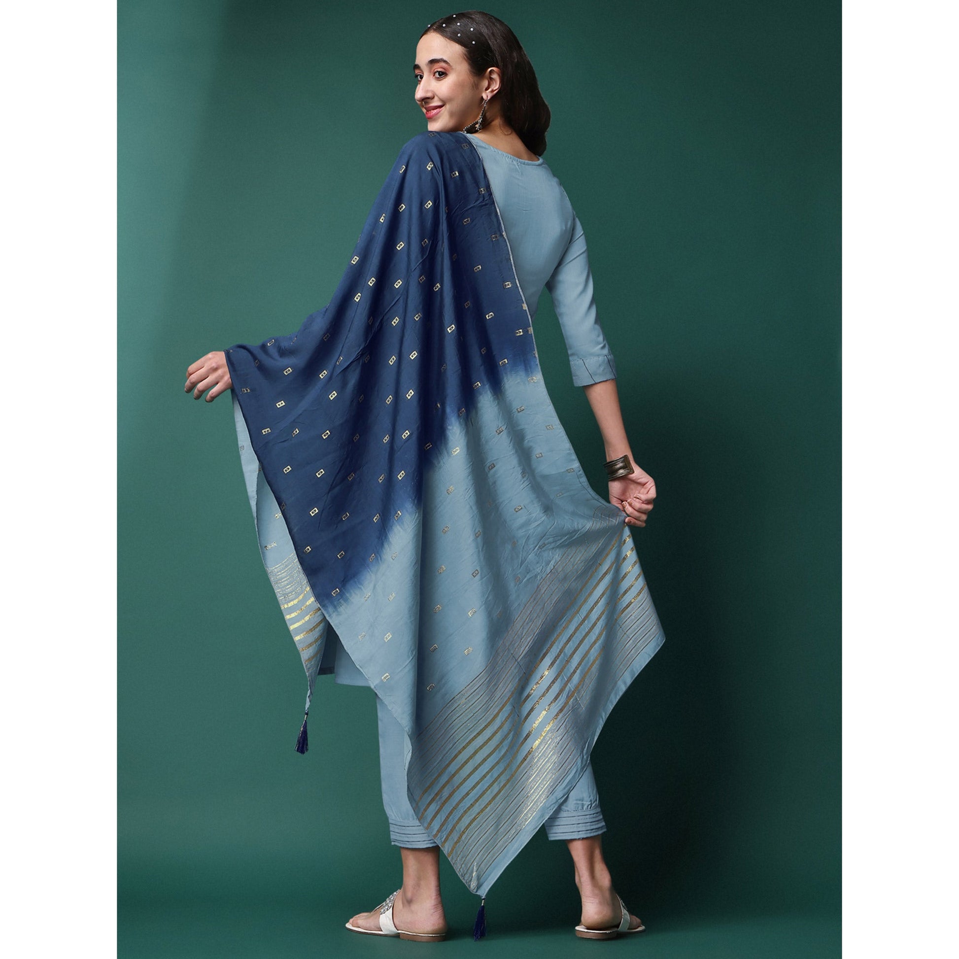 grey-embroidered-rayon-kurti-set