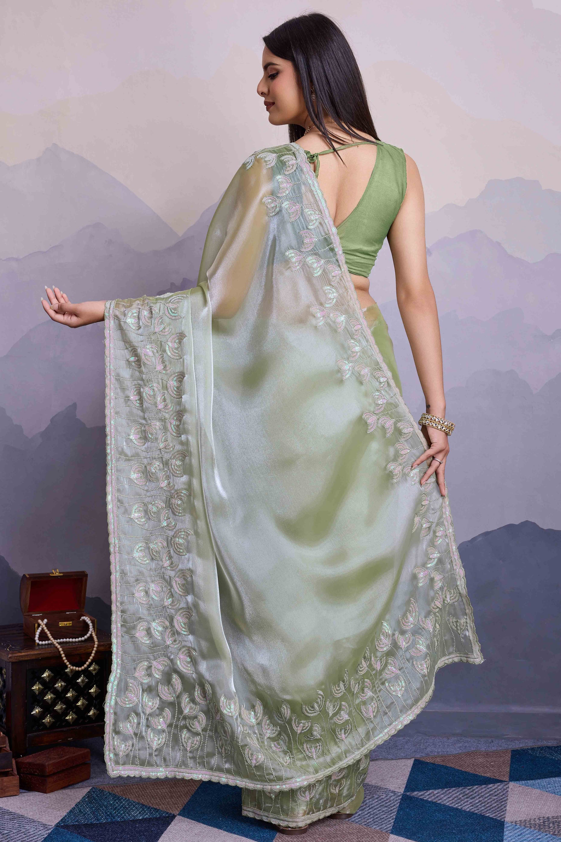 green-floral-sequins-embroidered-jimmi-choo-zoya-silk-saree