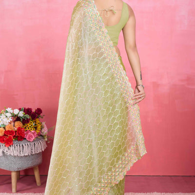 green-floral-sequins-embroidered-mulberry-silk-saree