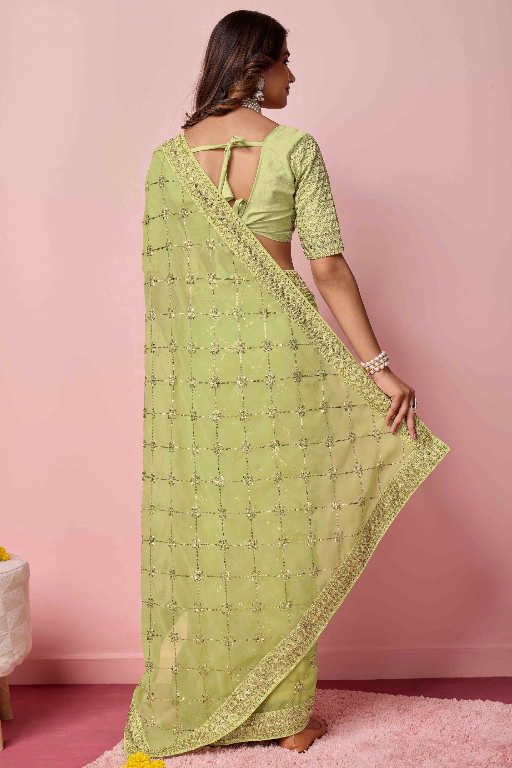 green-sequins-embroidered-georgette-saree-17