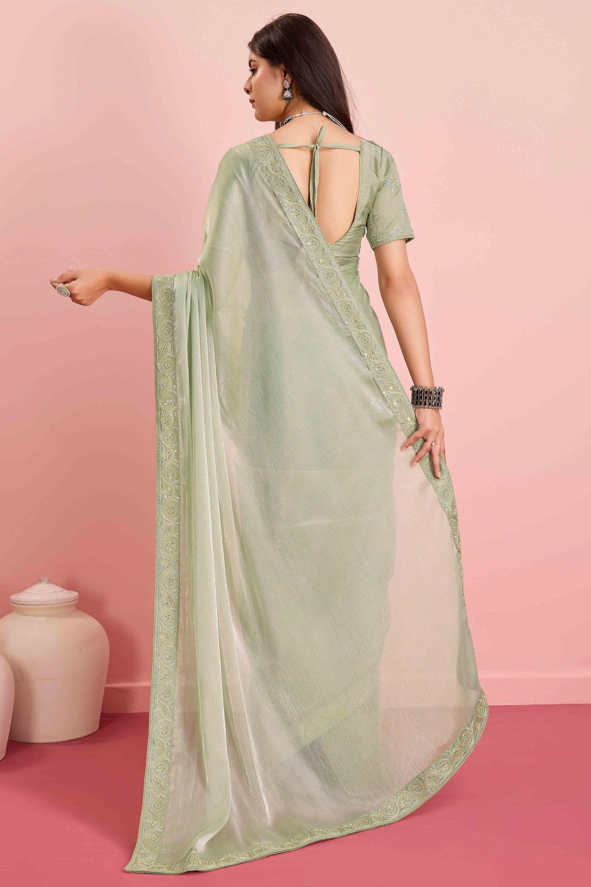 green-solid-with-sequins-embroidery-border-mulberry-silk-saree