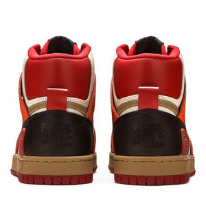 A Bathing Ape Bape Sta 93 Hi Red Orange Light Sand