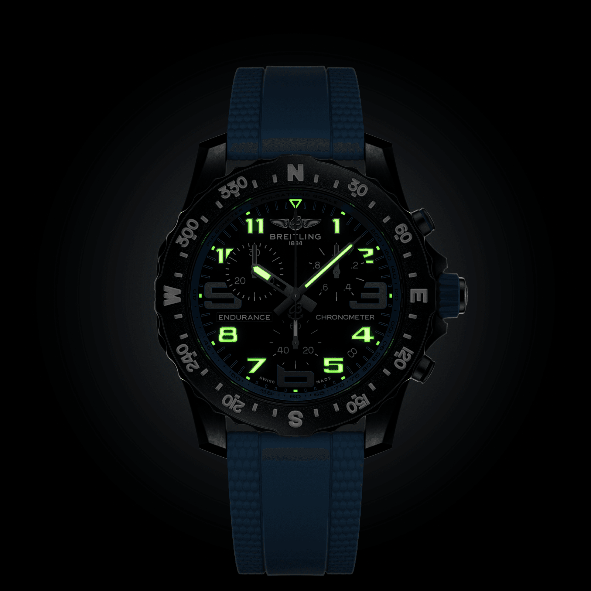 Breitling Endurance Pro Black Dial Men 44mm