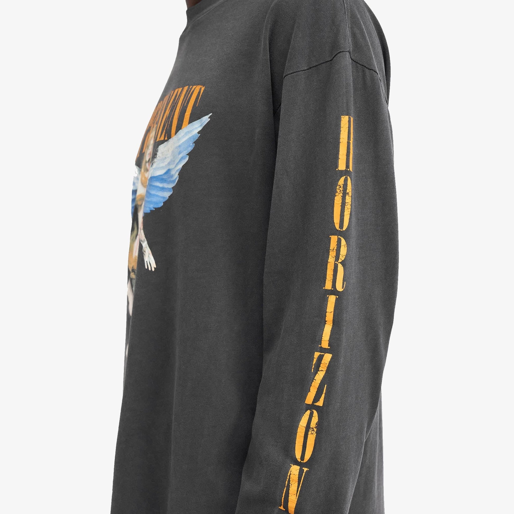 Represent | REBORN LONG SLEEVE T-SHIRT  { AGED BLACK