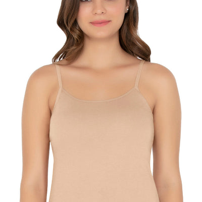 Cotton Camisole (Pack of 2) - Black- Nude