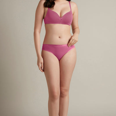 Smooth Style Padded Non-Wired Cotton Bra - Malaga