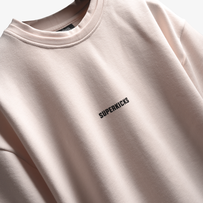 Superkicks | FRENCH TERRY T-SHIRT  { PEACH