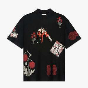 F A R A K | THINKING LOUD' BLOCK PRINT TEE { BLACK