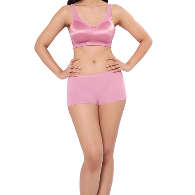 Elegant Support Non-padded & Non-wired Bra  - Wild Rose
