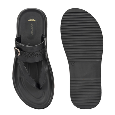 Comet Leather Slippers by Aspeerio