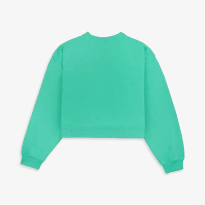 SPORTY & RICH | NY TENNIS CLUB CROPPED CREW NECK CARIBBEAN { GREEN