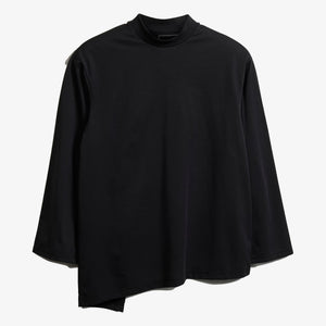 Y-3 | PREMIUM LOOSE LONG SLEEVE TEE  { BLACK