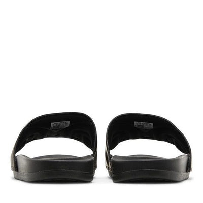 adidas Adilette Comfort Slides Core Black Gold Metallic