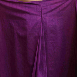 trueBrowns Purple Silk Ready To Wear Saree