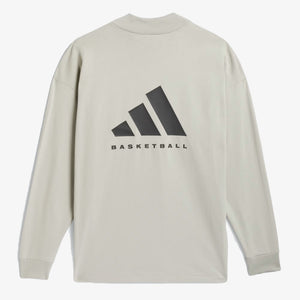Adidas | BASKETBALL LONG SLEEVE TEE  { SESAME