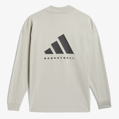 Adidas | BASKETBALL LONG SLEEVE TEE  { SESAME