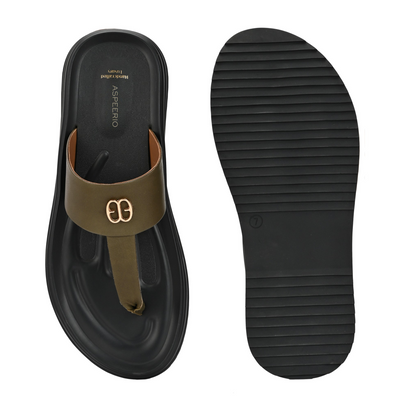 Comet Leather Slippers by Aspeerio