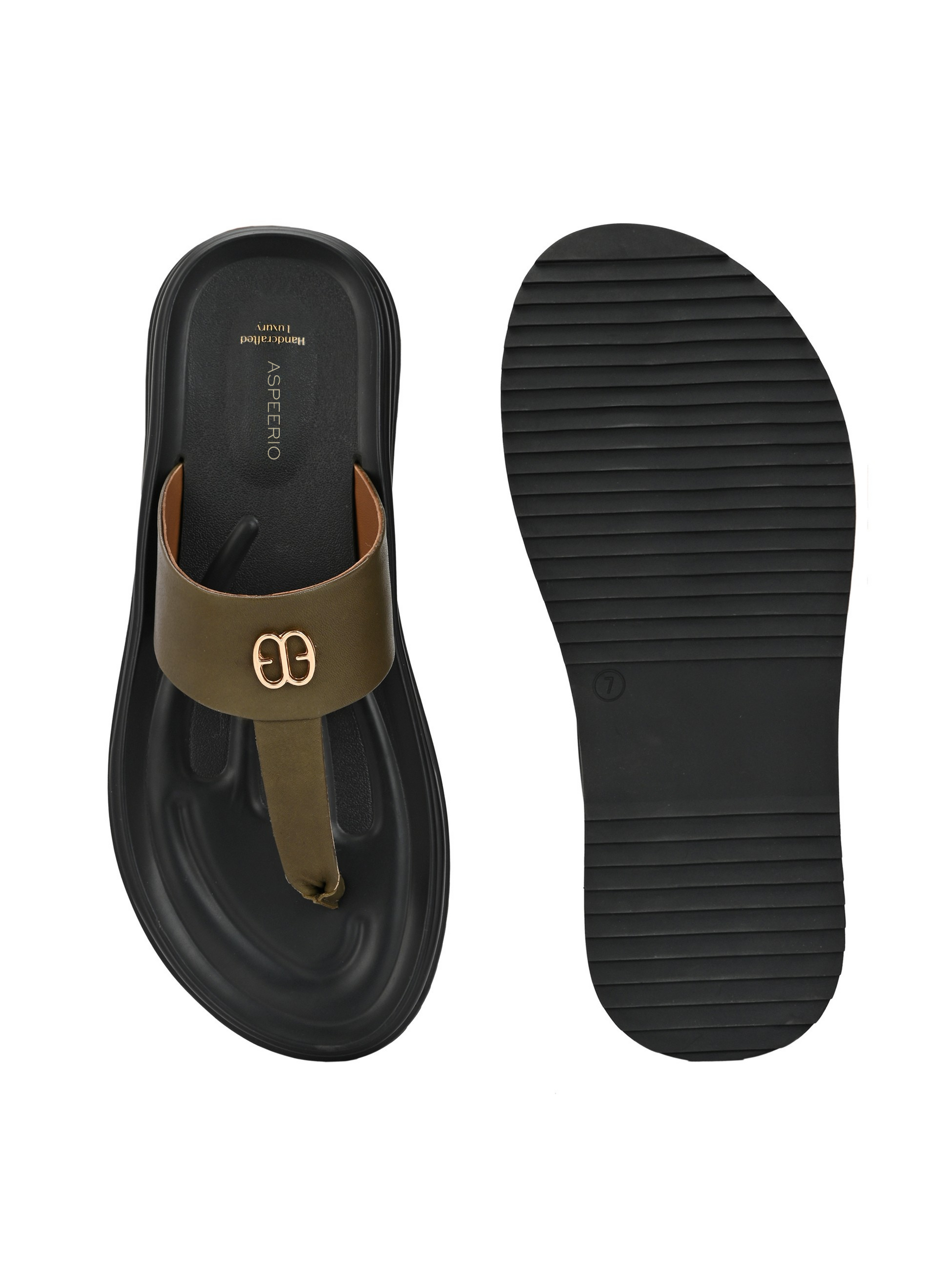 Comet Leather Slippers by Aspeerio