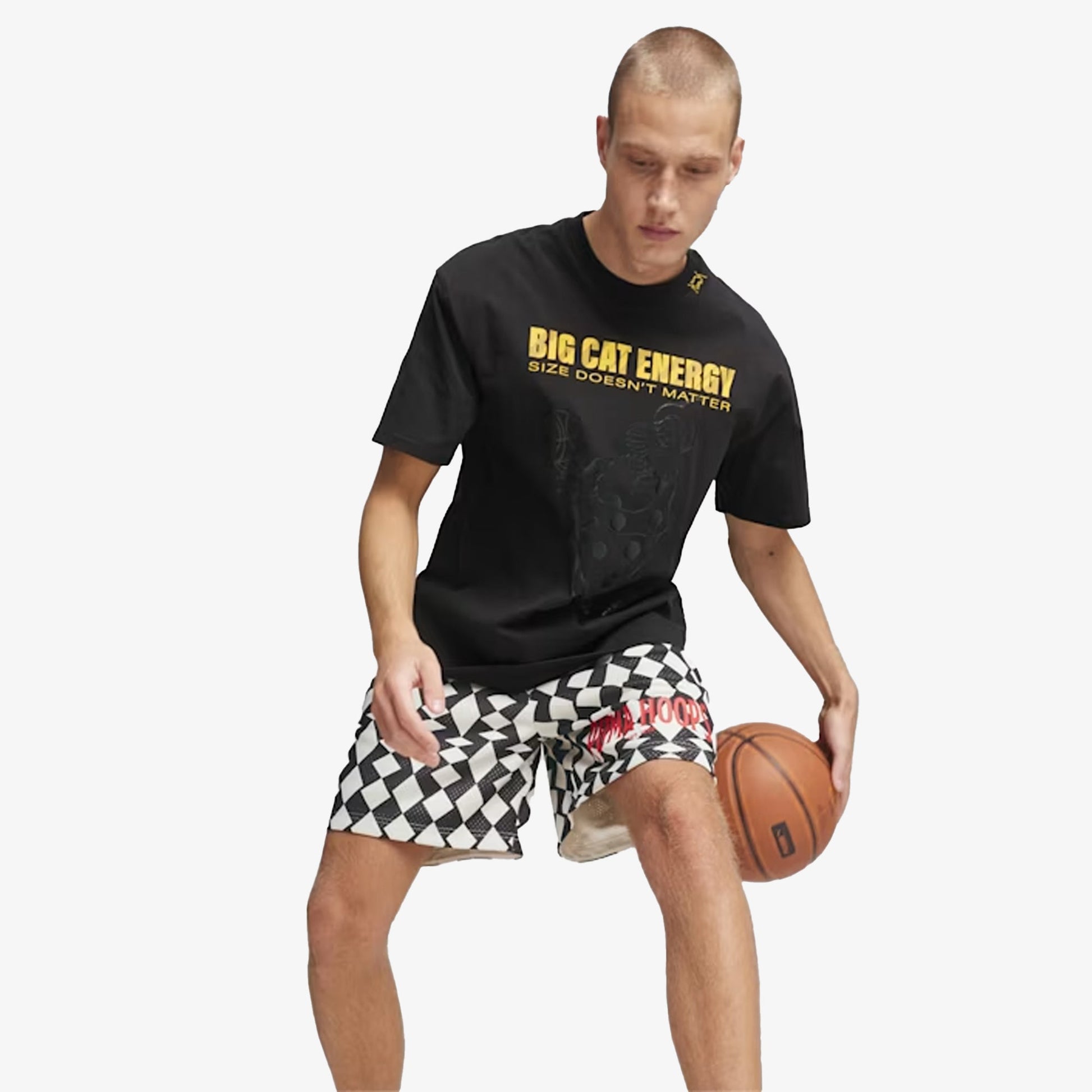 Puma | BIG CAT ENERGY BASKETBALL T-SHIRT  { BLACK