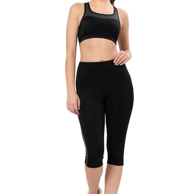 Energize High Rise Active Capri - Jet Black