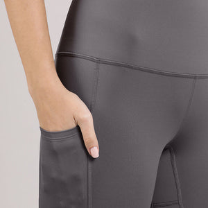 Energize Panelled Tights - Volcanic Glass