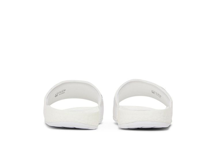 adidas Adilette Boost Slides White Black Stripes