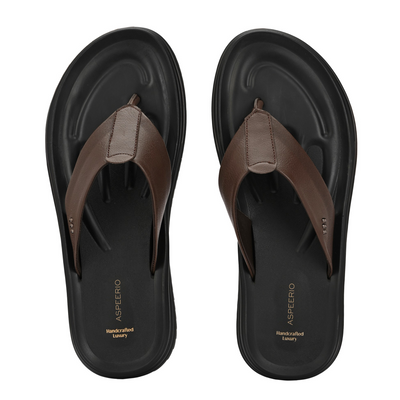 Comet Leather Slippers by Aspeerio