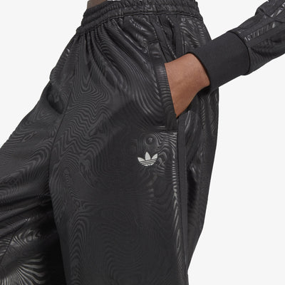 Adidas Originals | MARBLE PRINT FIREBIRD TRACK PANTS  { BLACK