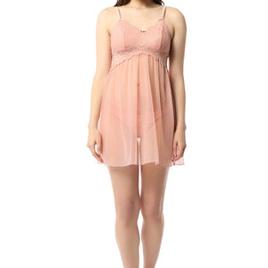 Eternal Bliss Non-padded Non-wired Babydoll - Mellow Rose