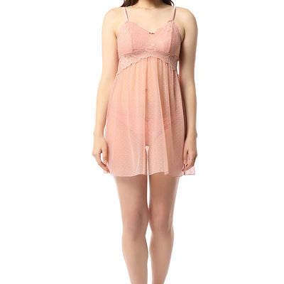 Eternal Bliss Non-padded Non-wired Babydoll - Mellow Rose