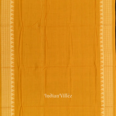 Dark Green Yellow Tribal Design  Sambalpuri Cotton Dress set with Dupatta