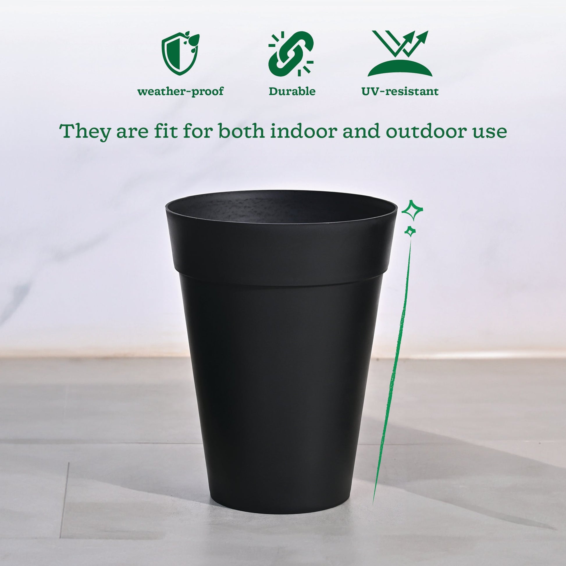 Roma Plastic Planter