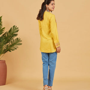 Sunshine Yellow Short Top