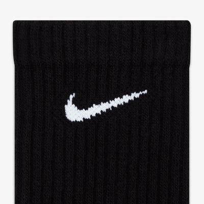 NIKE | EVERYDAY CUSHIONED TRAINING CREW SOCKS { BLACK/WHITE