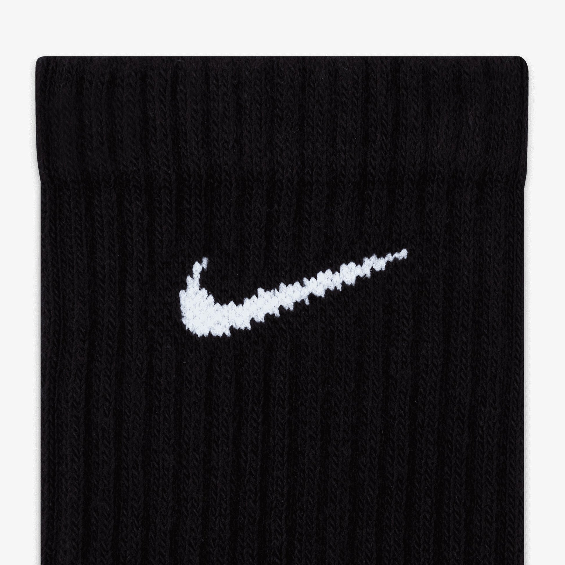 NIKE | EVERYDAY CUSHIONED TRAINING CREW SOCKS { BLACK/WHITE