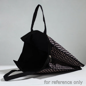 Black - Handcrafted Cotton Shopping Bag 03