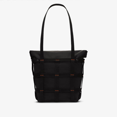 NIKE | SPORTSWEAR CARGO TOTE (12L) { BLACK/BLACK/ORANGE
