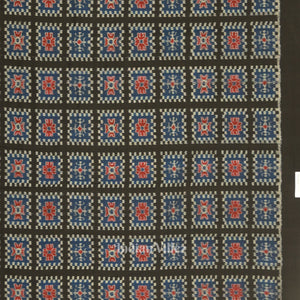Black Blue Odisha Ikat Sambalpuri Dress Set & Dupatta