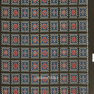 Black Blue Odisha Ikat Sambalpuri Dress Set & Dupatta